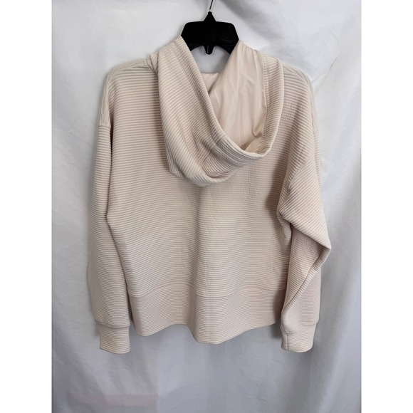 DKNY‎ Sport Ribbed Full Zip Hoodie Athleisure Jacket Comfy Warmth Medium - Picture 3 of 6